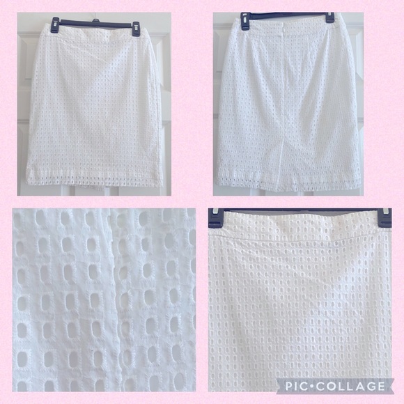 Ann Taylor white pencil skirt! Very flattering, perfect for summer! - Picture 1 of 1